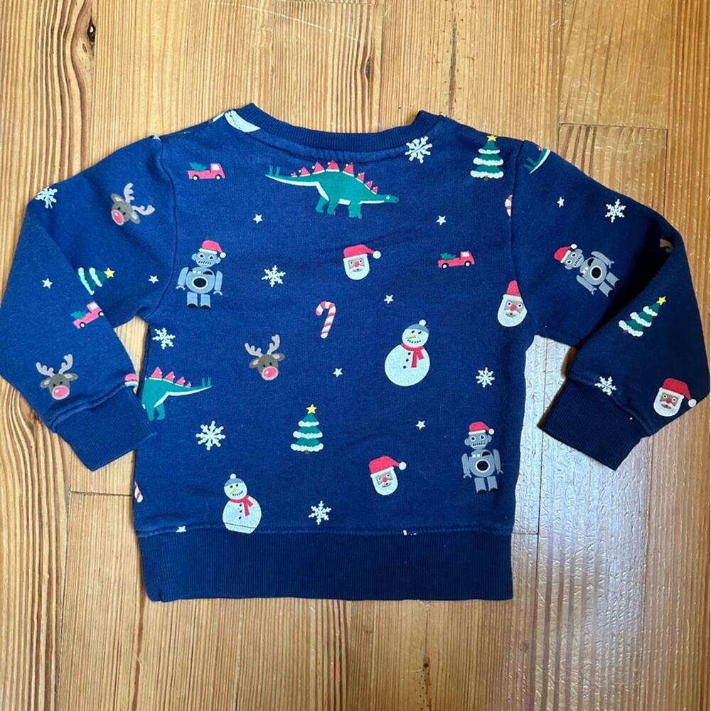 H&M toddler Christmas holiday crew neck sweater SIZE 1/2